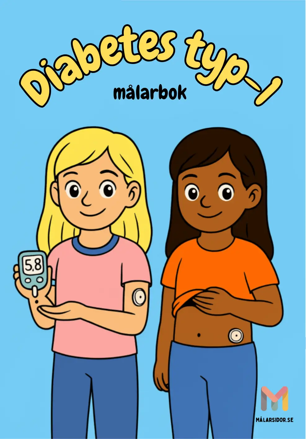 Målarböcker: Typ 1-diabetes